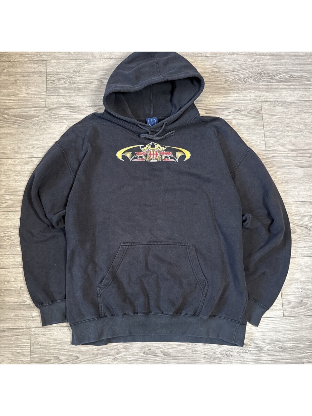 Tony hawk 2000s Birdhouse Pterodactyl Graphic Black Men’s L Skate Hoodie Y2K